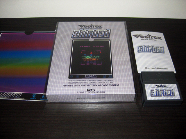 Vectrex homebrew packaging - Shifted