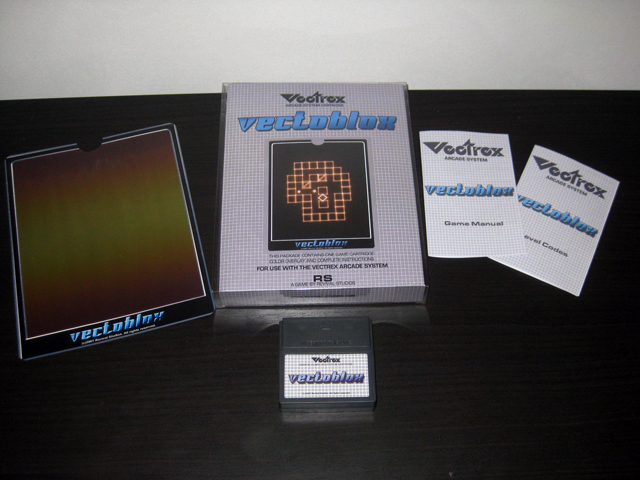 Vectrex homebrew packaging - Vectoblox